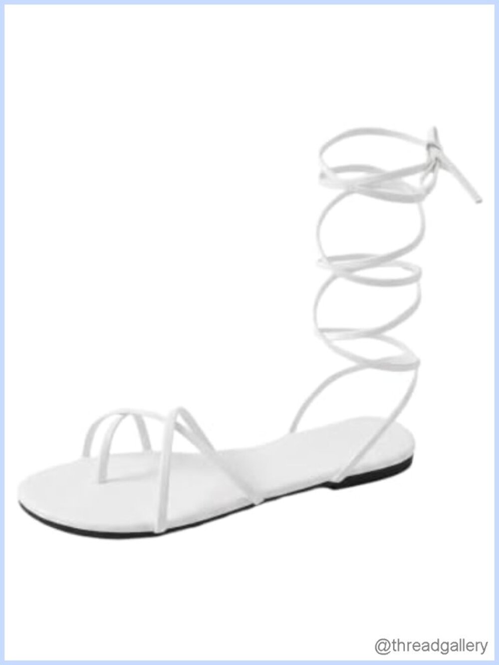 Strappy Lace Up Flat Sandals Open Toe Casual Summer Slides